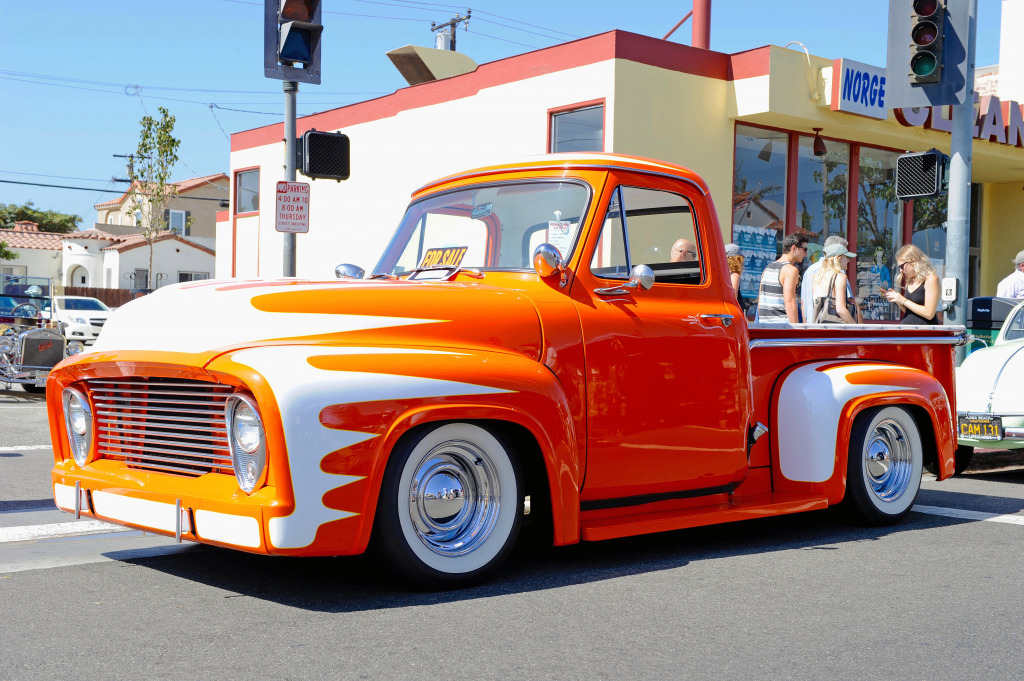 Ford Pick Up Lkw, Long Beach, Kalifornien jigsaw puzzle in Autos & Motorräder puzzles on TheJigsawPuzzles.com