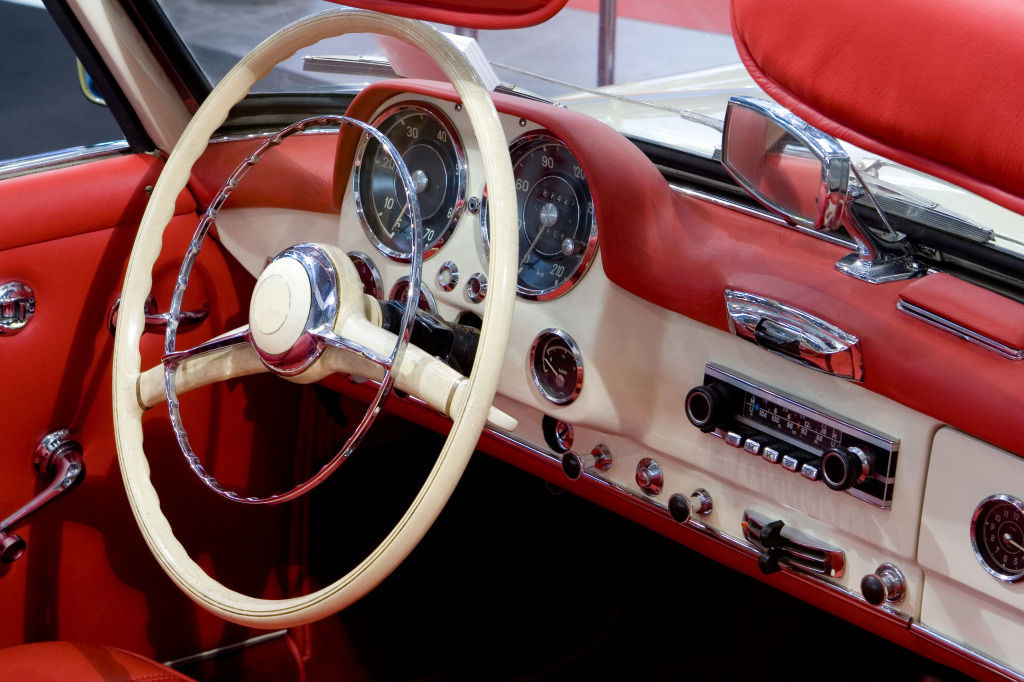 Classic Car Interior jigsaw puzzle in Cars & Bikes puzzles on TheJigsawPuzzles.com