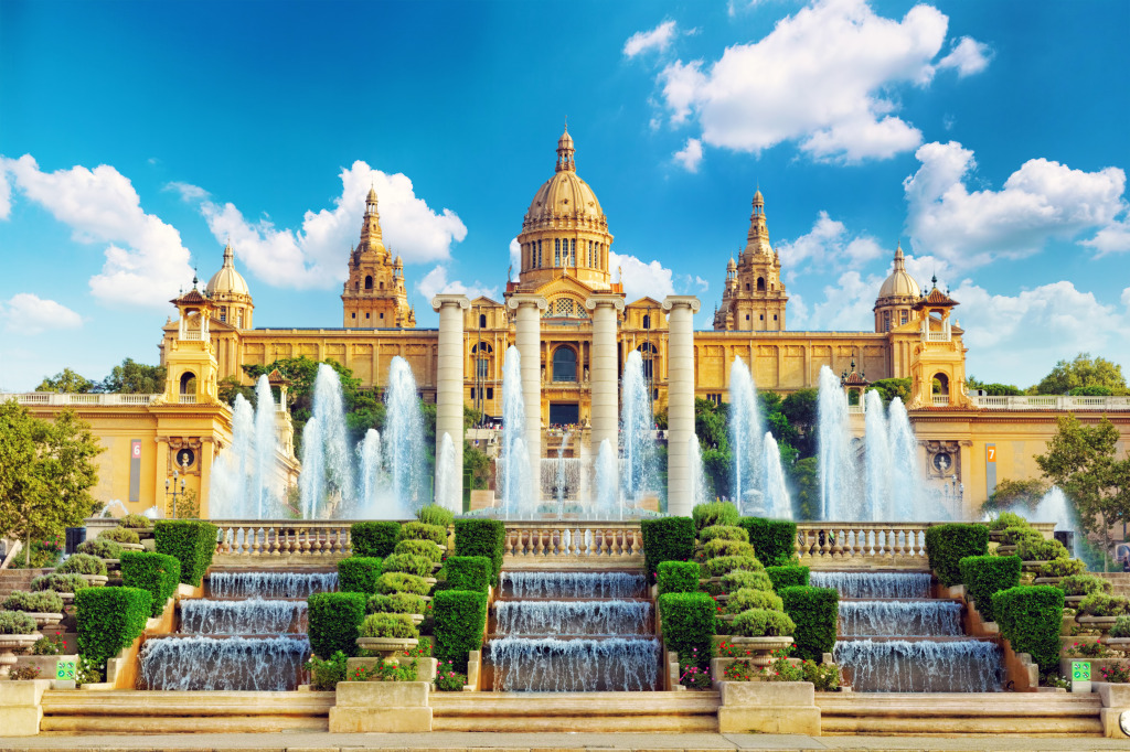 National Museum in Barcelona, Spain jigsaw puzzle in Castles puzzles on TheJigsawPuzzles.com
