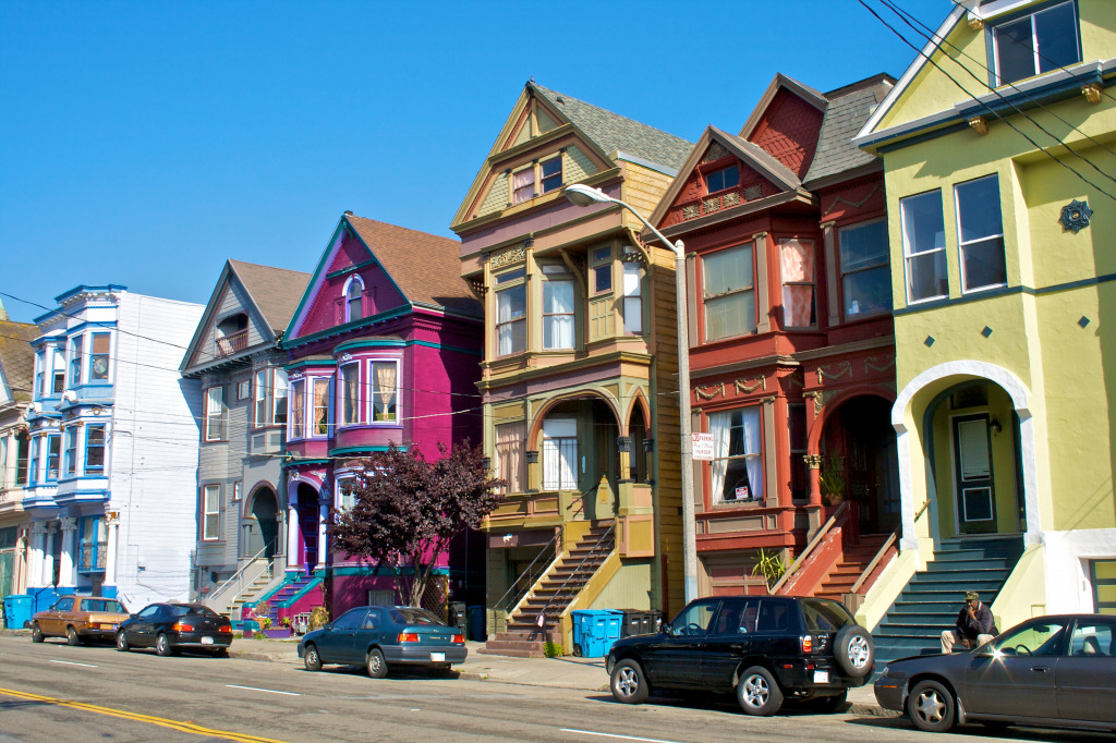 San Francisco´s Victorian Houses jigsaw puzzle in Street View puzzles on TheJigsawPuzzles.com