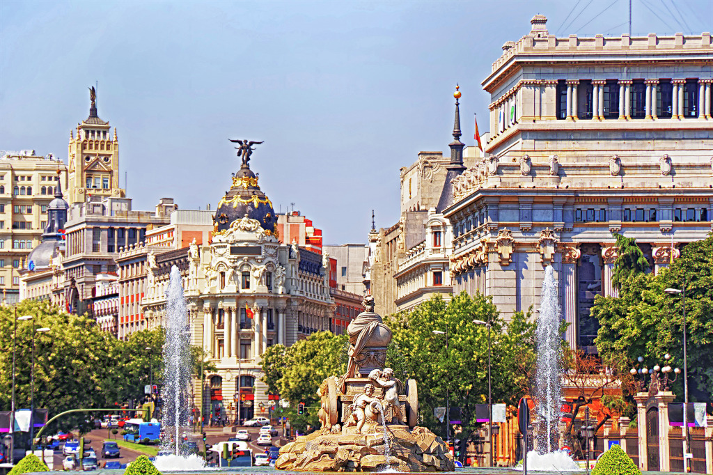 Madrid, Espagne jigsaw puzzle in Paysages urbains puzzles on TheJigsawPuzzles.com