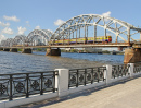 Railway Bridge in Riga, Latvia