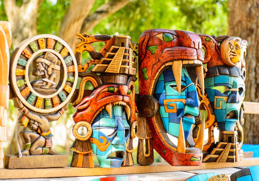 Handcraft Mayan Souvenirs jigsaw puzzle in Puzzle of the Day puzzles on TheJigsawPuzzles.com