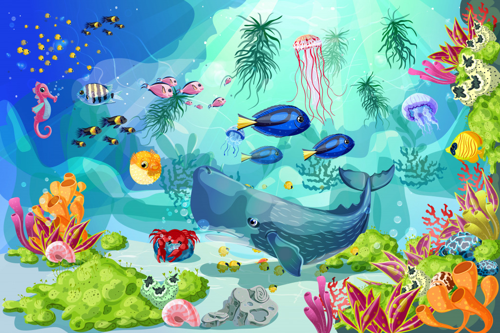 Underwater Landscape jigsaw puzzle in Under the Sea puzzles on TheJigsawPuzzles.com