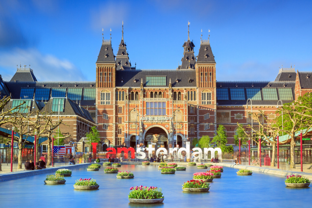 National State Museum in Amsterdam jigsaw puzzle in Castles puzzles on TheJigsawPuzzles.com