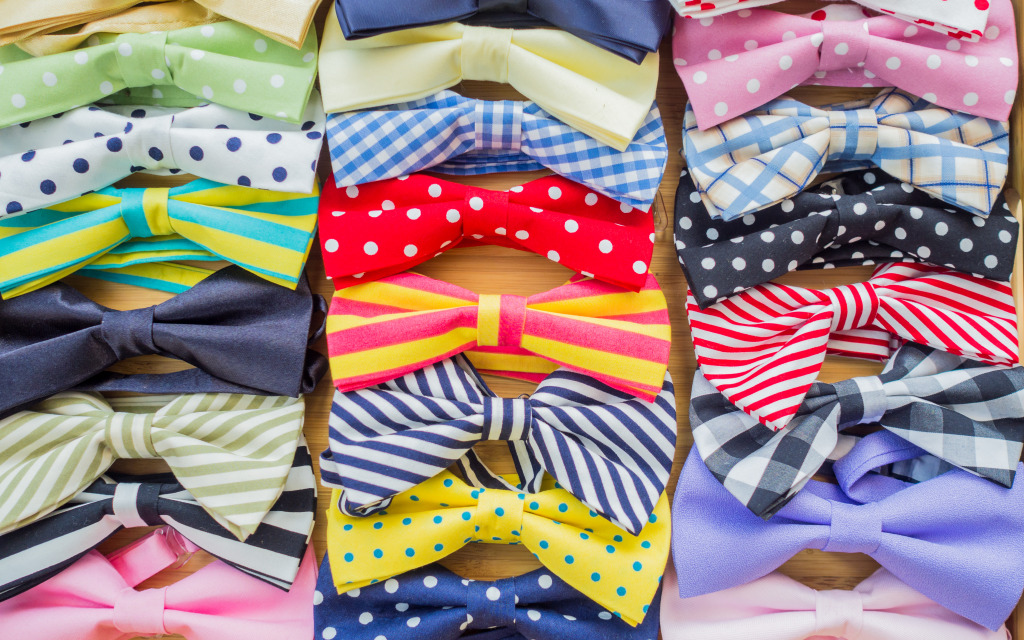 Collection of Colorful Bow Ties jigsaw puzzle in Macro puzzles on TheJigsawPuzzles.com