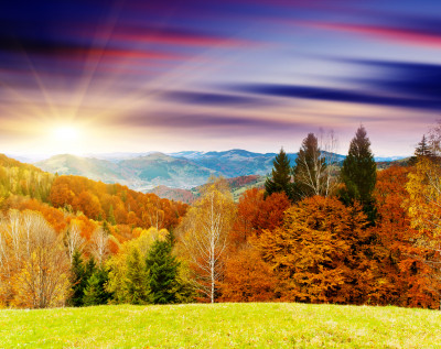 Sunset in the Mountains jigsaw puzzle in Great Sightings puzzles on ...
