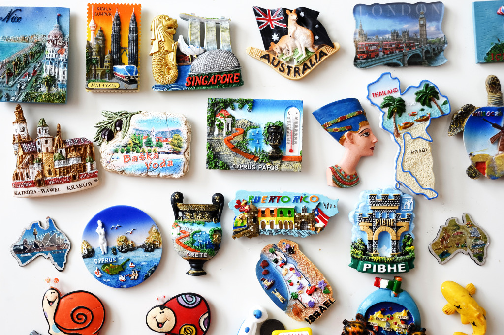 Travel Magnets jigsaw puzzle in Puzzle of the Day puzzles on TheJigsawPuzzles.com