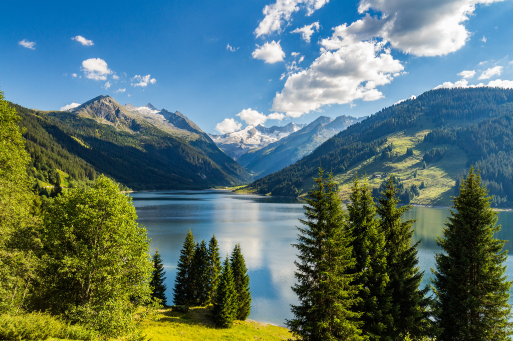 Durlassboden-Stausee, Zillertal Alpen, Österreich jigsaw puzzle in Puzzle des Tages puzzles on TheJigsawPuzzles.com