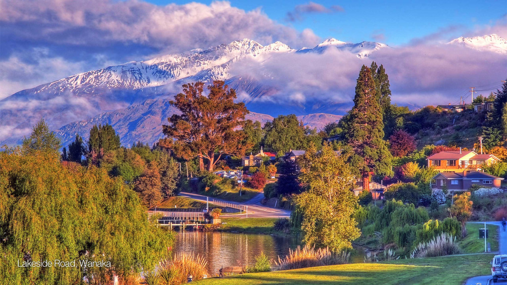 Lakeside Road, Wanaka jigsaw puzzle in Chris Ferne puzzles on TheJigsawPuzzles.com