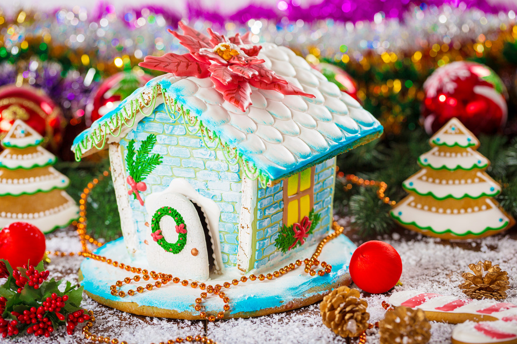 Gingerbread House jigsaw puzzle in Christmas & New Year puzzles on TheJigsawPuzzles.com