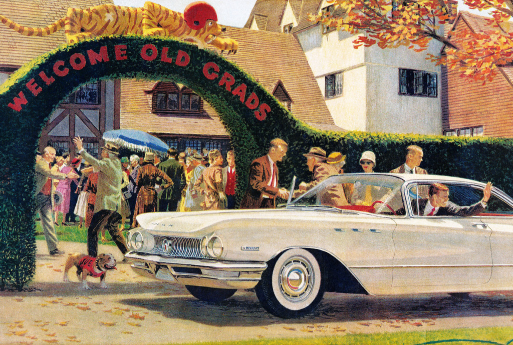 1959 - Добро пожаловать, старые выпускники jigsaw puzzle in Автомобили и Мотоциклы puzzles on TheJigsawPuzzles.com