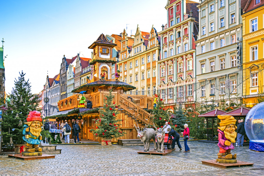 Christmas Holiday Market, Wroclaw, Poland jigsaw puzzle in Christmas & New Year puzzles on TheJigsawPuzzles.com