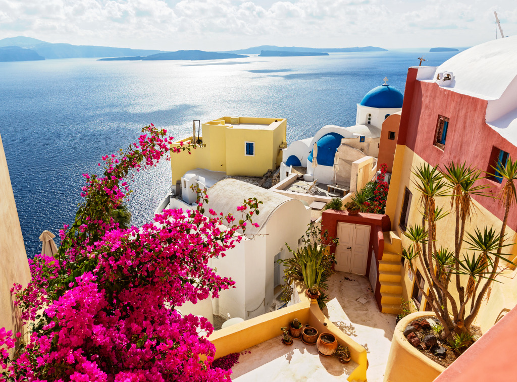 Santorini Island, Greece jigsaw puzzle in Puzzle of the Day puzzles on TheJigsawPuzzles.com