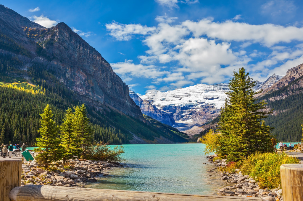 Lake Louise, Banff National Park jigsaw puzzle in Puzzle of the Day puzzles on TheJigsawPuzzles.com
