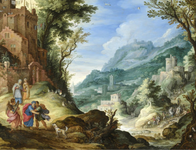 An Extensive Landscape with Archangel Raphael jigsaw puzzle in Piece of ...