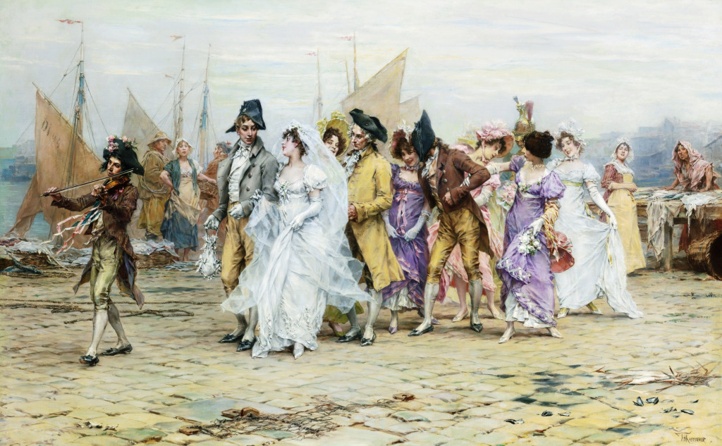 The Wedding Procession jigsaw puzzle in Piece of Art puzzles on TheJigsawPuzzles.com