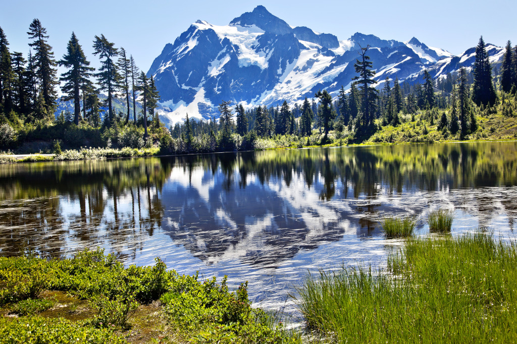 Mount Shuksan, North Cascades NP jigsaw puzzle in Great Sightings puzzles on TheJigsawPuzzles.com
