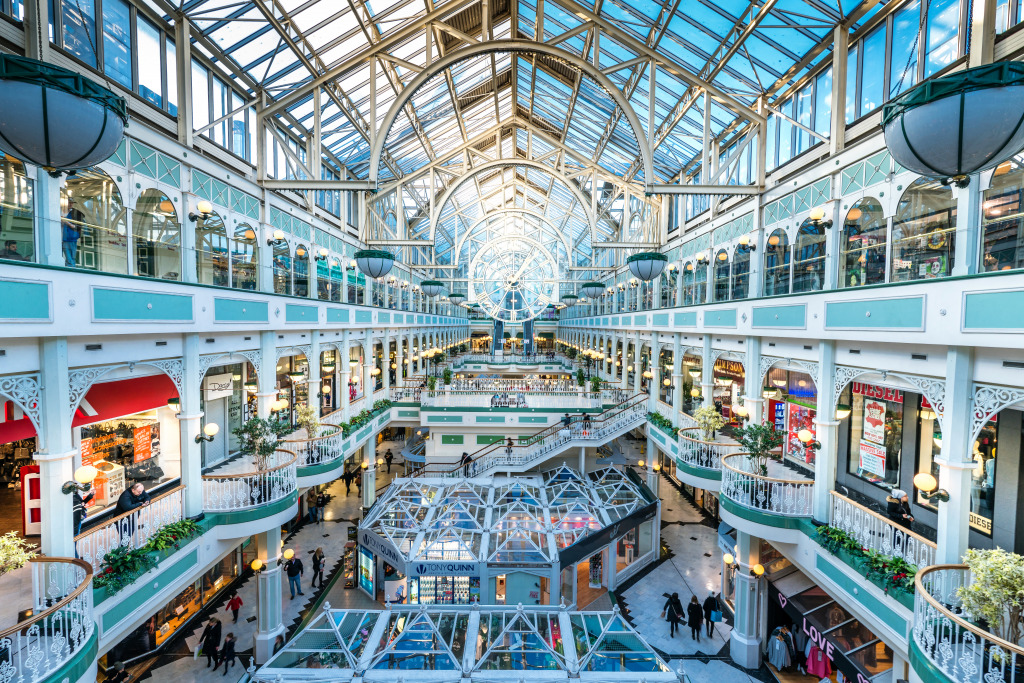 Stephen’s Green Shopping Centre, Dublin jigsaw puzzle in Puzzle of the Day puzzles on TheJigsawPuzzles.com