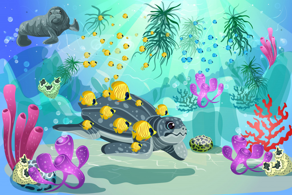 Underwater Marine Landscape jigsaw puzzle in Under the Sea puzzles on TheJigsawPuzzles.com