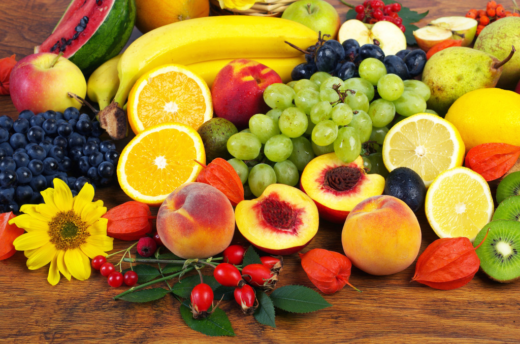 Colorful Fruits jigsaw puzzle in Fruits & Veggies puzzles on TheJigsawPuzzles.com