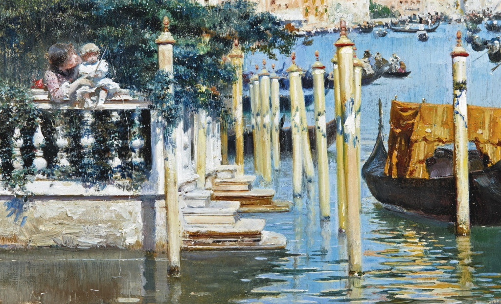 Angling by the Molo, Venice jigsaw puzzle in Piece of Art puzzles on TheJigsawPuzzles.com