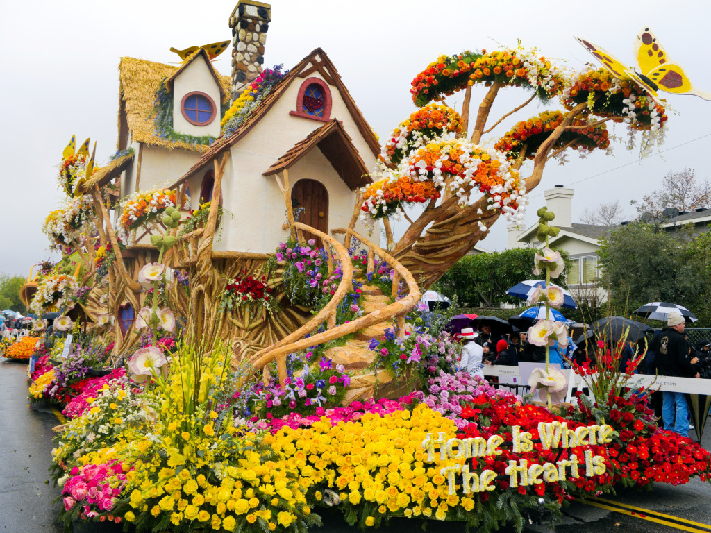 Tournament of Roses Parade, Pasadena CA jigsaw puzzle in Flowers puzzles on TheJigsawPuzzles.com