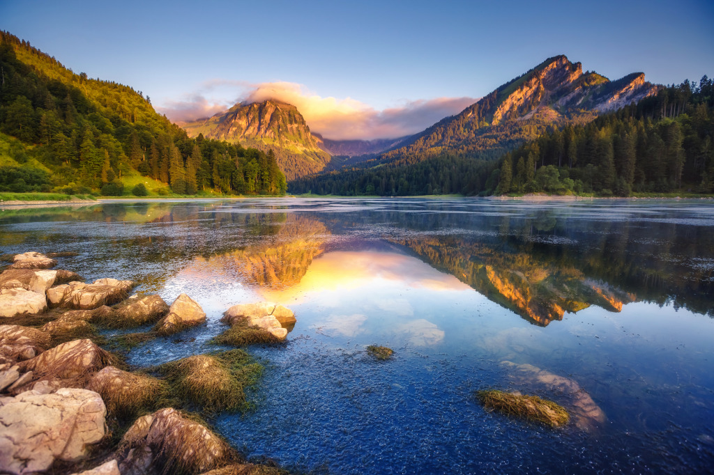Lake Obersee, Germany jigsaw puzzle in Great Sightings puzzles on TheJigsawPuzzles.com