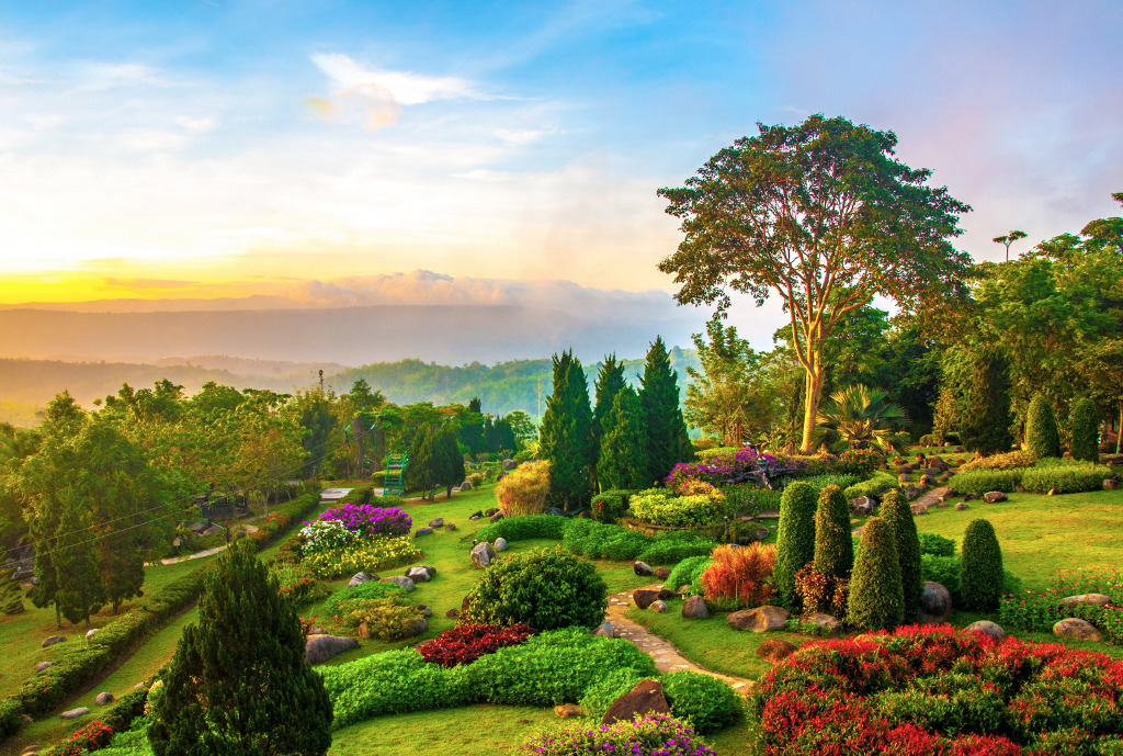 Garden on the Hill jigsaw puzzle in Great Sightings puzzles on TheJigsawPuzzles.com