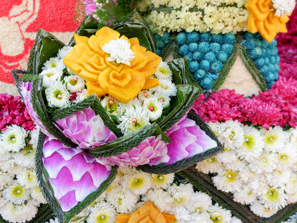 Chiang Mai Flower Festival, Thailand jigsaw puzzle in Flowers puzzles on TheJigsawPuzzles.com