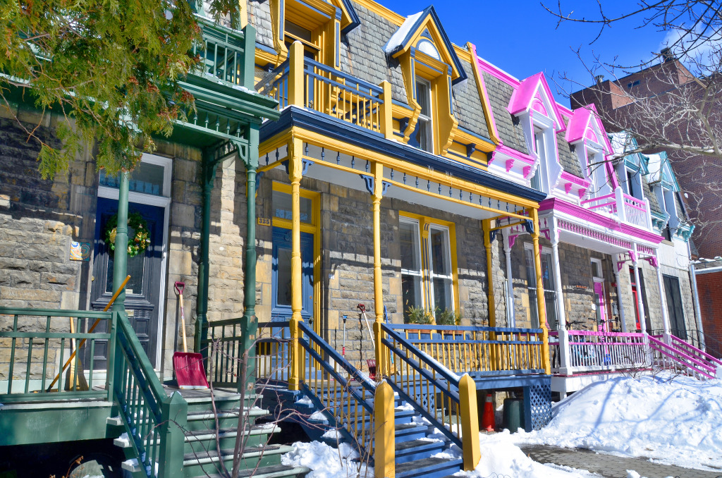 Colorful Houses of Montreal jigsaw puzzle in Street View puzzles on TheJigsawPuzzles.com