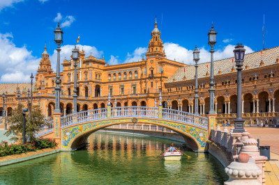 Plaza de España, Seville, Spain jigsaw puzzle in Great Sightings ...