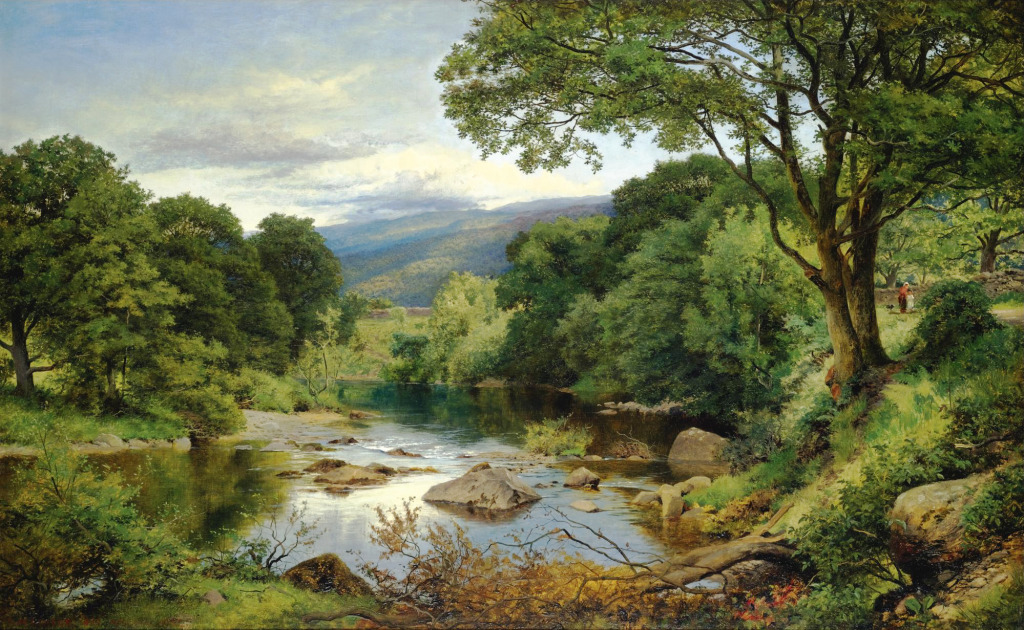 A Welsh Valley jigsaw puzzle in Piece of Art puzzles on TheJigsawPuzzles.com