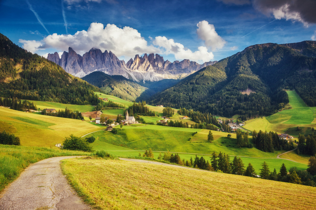 Funes Valley, South Tyrol, Italy jigsaw puzzle in Great Sightings puzzles on TheJigsawPuzzles.com