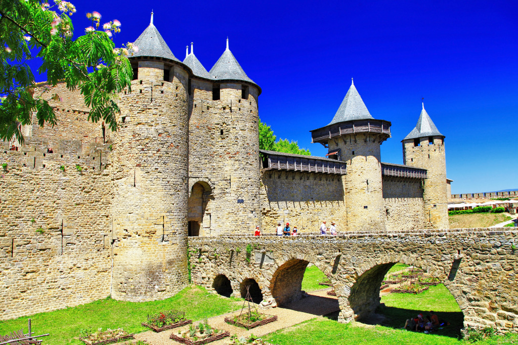 Castle Carcassonne, France jigsaw puzzle in Castles puzzles on TheJigsawPuzzles.com