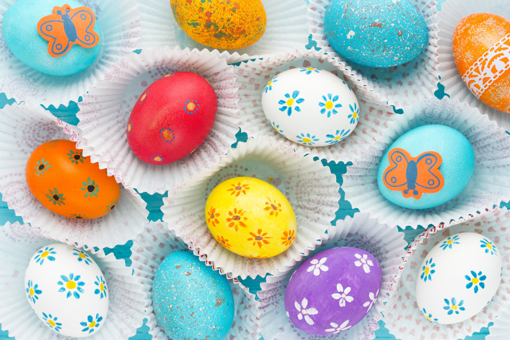 Easter Eggs jigsaw puzzle in Food & Bakery puzzles on TheJigsawPuzzles.com