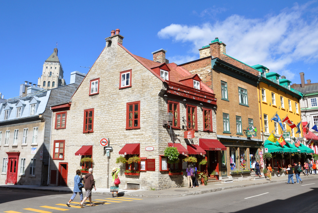 Die Rue Saint Louis, Québec jigsaw puzzle in Straßenansicht puzzles on TheJigsawPuzzles.com