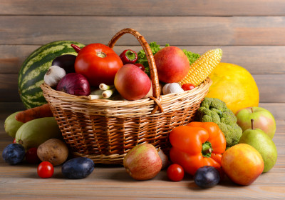 Fruit and Vegetable Basket jigsaw puzzle in Fruits &amp; Veggies puzzles on ...