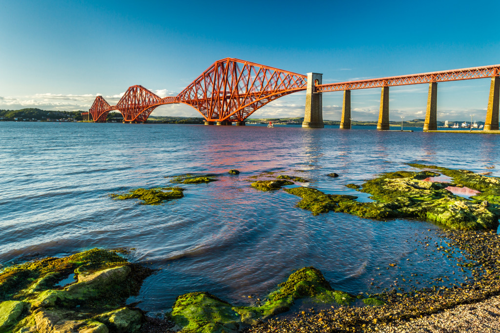 Ponte Firth of Forth, Escócia jigsaw puzzle in Pontes puzzles on TheJigsawPuzzles.com