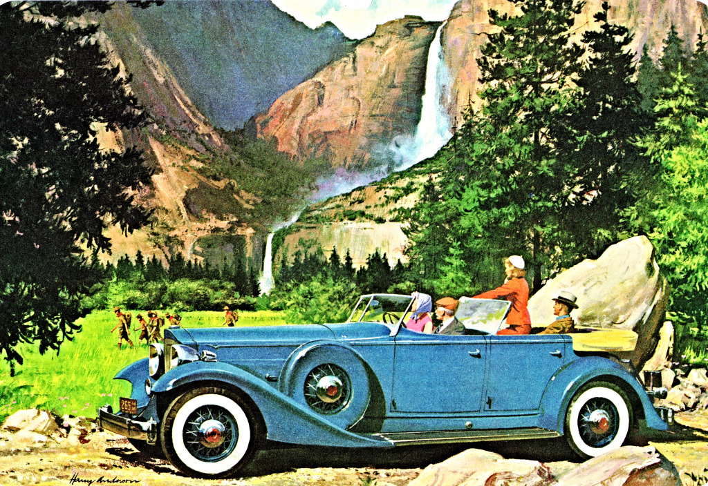 1933 автомобиль Packard Sport Phaeton jigsaw puzzle in Автомобили и Мотоциклы puzzles on TheJigsawPuzzles.com