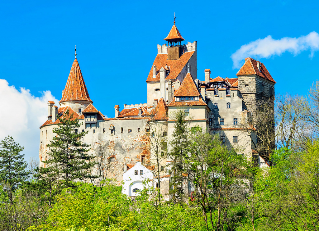 Bran Castle, Transylvania, Romania jigsaw puzzle in Castles puzzles on TheJigsawPuzzles.com
