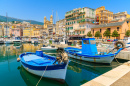 Fishing Boats in Bastia Port, Corsica Island