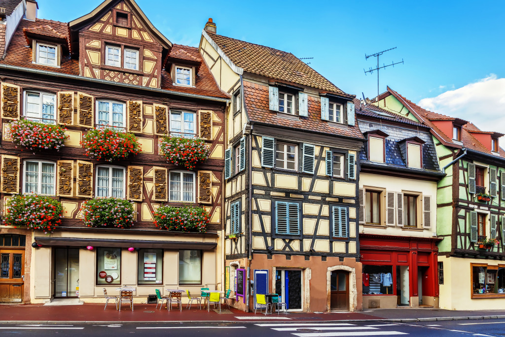Colmar City Center, Alsace, France jigsaw puzzle in Puzzle of the Day puzzles on TheJigsawPuzzles.com