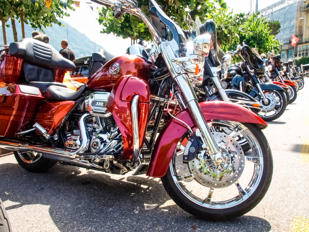 Swiss Harley Days jigsaw puzzle in Cars & Bikes puzzles on TheJigsawPuzzles.com