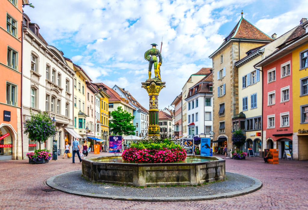 Schaffhausen, Switzerland jigsaw puzzle in Puzzle of the Day puzzles on TheJigsawPuzzles.com
