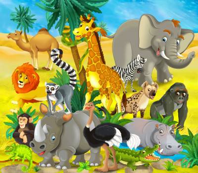 Happy Animals jigsaw puzzle in Animals puzzles on TheJigsawPuzzles.com ...