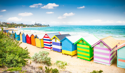 Brighton Beach in Melbourne, Australia jigsaw puzzle in ...