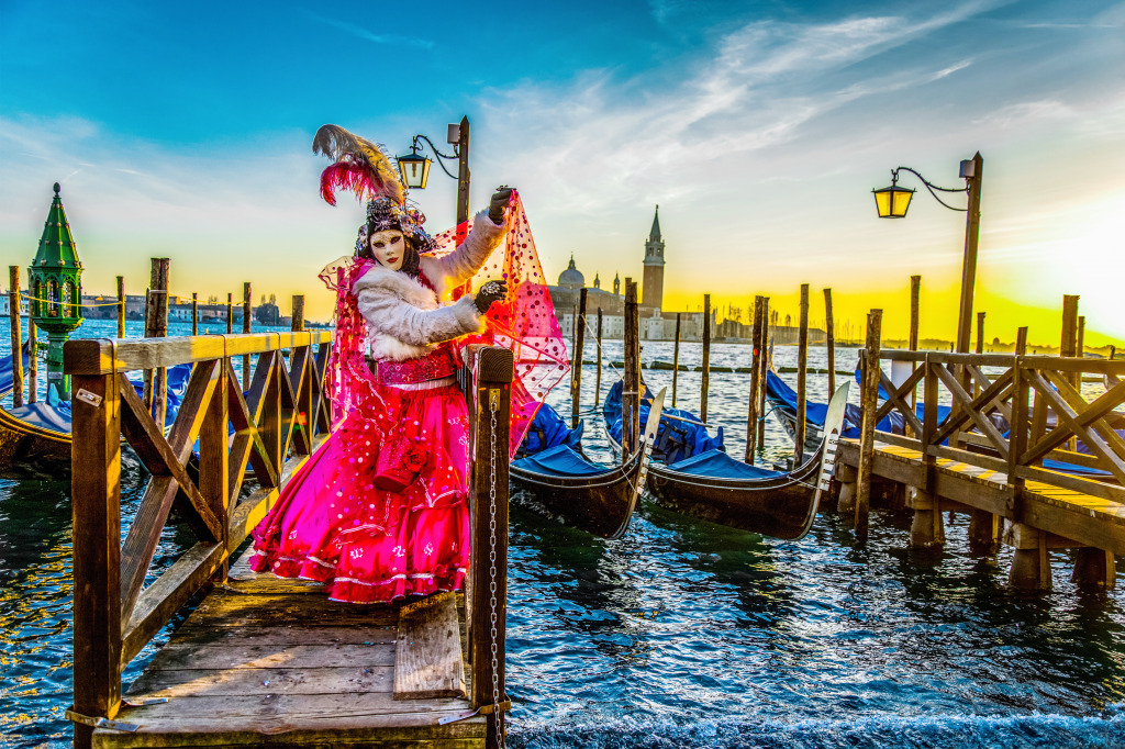 At the Venice Carnival jigsaw puzzle in Puzzle of the Day puzzles on TheJigsawPuzzles.com