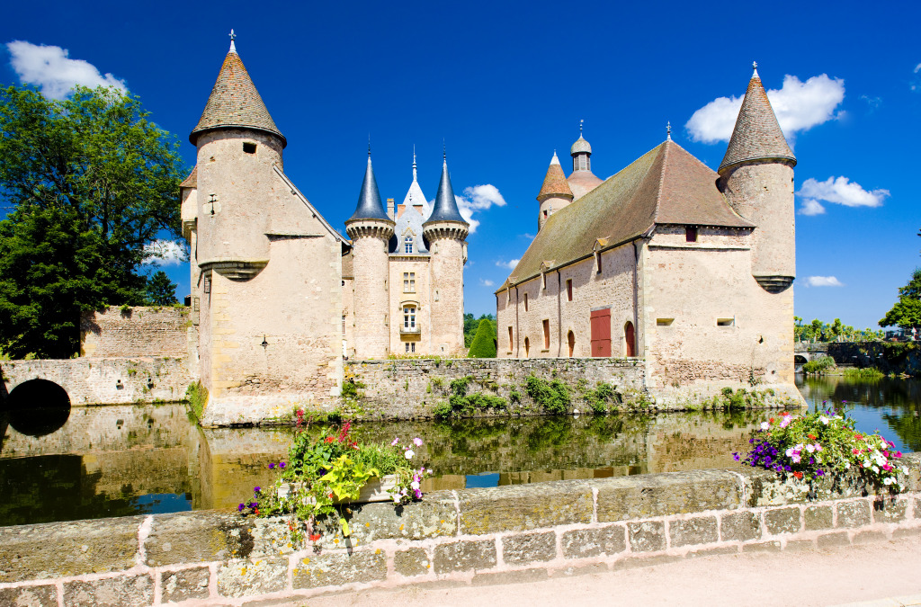 Castelo de la Clayette, Burgundy, França jigsaw puzzle in Castelos puzzles on TheJigsawPuzzles.com