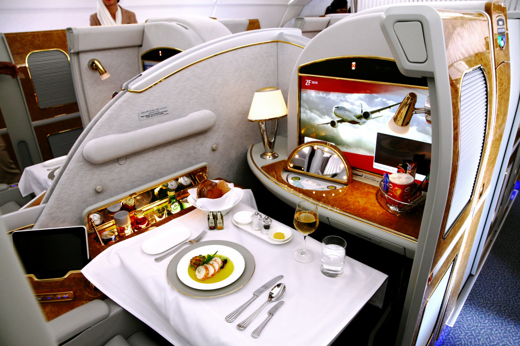 Emirates A380 First Class jigsaw puzzle in Aviation puzzles on TheJigsawPuzzles.com